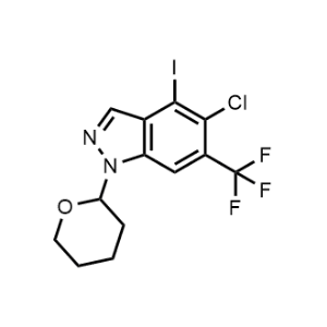 5-Chloro-4-iodo-1-(tetrahydro-2H-pyran-2-yl)-6-(trifluoromethyl)-1H-indazole|CS-1359022