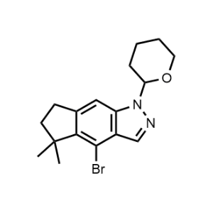 4-Bromo-5,5-dimethyl-1-(tetrahydro-2H-pyran-2-yl)-1,5,6,7-tetrahydrocyclopenta[f]indazole|CS-1359055