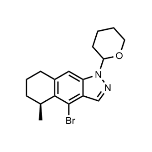 (5S)-4-Bromo-5-methyl-1-(tetrahydro-2H-pyran-2-yl)-5,6,7,8-tetrahydro-1H-benzo[f]indazole|CS-1359065