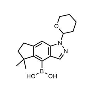 (5,5-Dimethyl-1-(tetrahydro-2H-pyran-2-yl)-1,5,6,7-tetrahydrocyclopenta[f]indazol-4-yl)boronic acid|CS-1359069