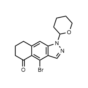 4-Bromo-1-(tetrahydro-2H-pyran-2-yl)-1,6,7,8-tetrahydro-5H-benzo[f]indazol-5-one|CS-1359072