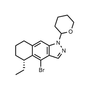 (5R)-4-Bromo-5-ethyl-1-(tetrahydro-2H-pyran-2-yl)-5,6,7,8-tetrahydro-1H-benzo[f]indazole|CS-1359074