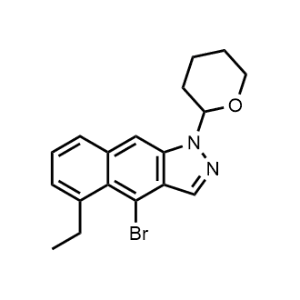 4-Bromo-5-ethyl-1-(tetrahydro-2H-pyran-2-yl)-1H-benzo[f]indazole|CS-1359076