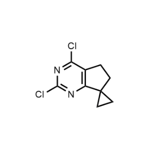 2,4-Dichloro-5,6-dihydrospiro[cyclopenta[d]pyrimidine-7,1'-cyclopropane]|CS-1359398