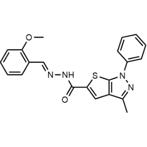 N'-(2-Methoxybenzylidene)-3-methyl-1-phenyl-1H-thieno[2,3-c]pyrazole-5-carbohydrazide|CS-1359421