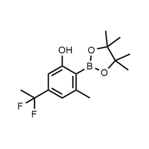 5-(1,1-Difluoroethyl)-3-methyl-2-(4,4,5,5-tetramethyl-1,3,2-dioxaborolan-2-yl)phenol|CS-1359608