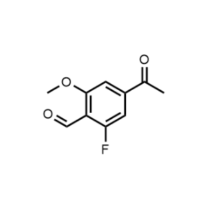 4-Acetyl-2-fluoro-6-methoxybenzaldehyde|CS-1359633