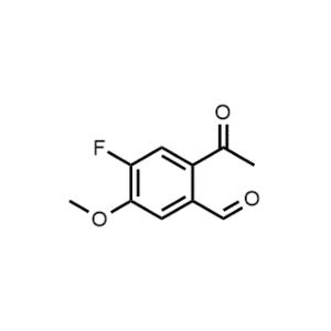 2-Acetyl-4-fluoro-5-methoxybenzaldehyde|CS-1359634