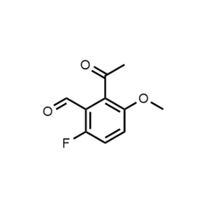 2-Acetyl-6-fluoro-3-methoxybenzaldehyde|CS-1359660