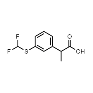 2-(3-((Difluoromethyl)thio)phenyl)propanoic acid|CS-1359835