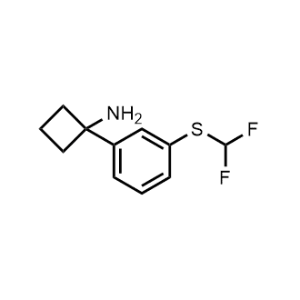 1-(3-((Difluoromethyl)thio)phenyl)cyclobutan-1-amine|CS-1359838