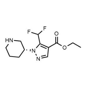 Ethyl (R)-5-(difluoromethyl)-1-(piperidin-3-yl)-1H-pyrazole-4-carboxylate|CS-1360096