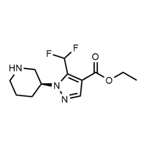 Ethyl (S)-5-(difluoromethyl)-1-(piperidin-3-yl)-1H-pyrazole-4-carboxylate|CS-1360097
