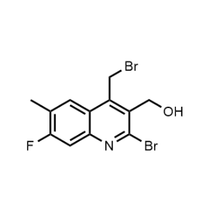 (2-Bromo-4-(bromomethyl)-7-fluoro-6-methylquinolin-3-yl)methanol|CS-1360289