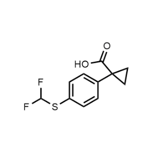 1-(4-((Difluoromethyl)thio)phenyl)cyclopropane-1-carboxylic acid|CS-1360308