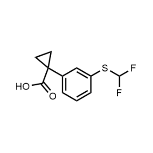 1-(3-((Difluoromethyl)thio)phenyl)cyclopropane-1-carboxylic acid|CS-1360310