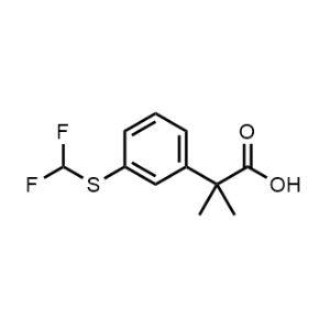 2-(3-((Difluoromethyl)thio)phenyl)-2-methylpropanoic acid|CS-1360327