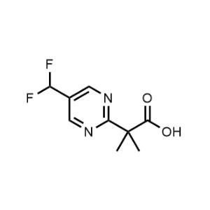2-(5-(Difluoromethyl)pyrimidin-2-yl)-2-methylpropanoic acid|CS-1360952