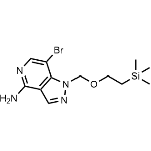 7-Bromo-1-((2-(trimethylsilyl)ethoxy)methyl)-1H-pyrazolo[4,3-c]pyridin-4-amine|CS-1360965