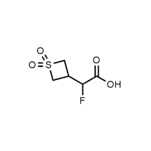 2-(1,1-Dioxidothietan-3-yl)-2-fluoroacetic acid|CS-1360985