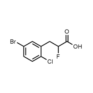 3-(5-Bromo-2-chlorophenyl)-2-fluoropropanoic acid|CS-1360990