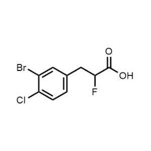 3-(3-Bromo-4-chlorophenyl)-2-fluoropropanoic acid|CS-1361005