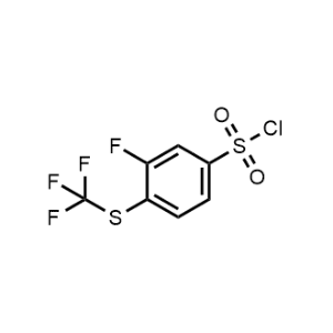 3-Fluoro-4-((trifluoromethyl)thio)benzenesulfonyl chloride|CS-1361024