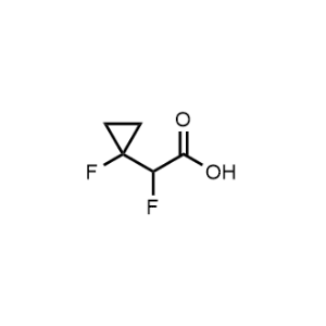 2-Fluoro-2-(1-fluorocyclopropyl)acetic acid|CS-1361114