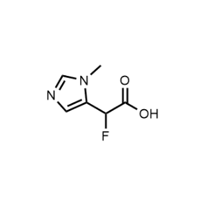 2-Fluoro-2-(1-methyl-1H-imidazol-5-yl)acetic acid|CS-1361131