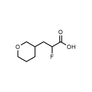 2-Fluoro-3-(tetrahydro-2H-pyran-3-yl)propanoic acid|CS-1361132