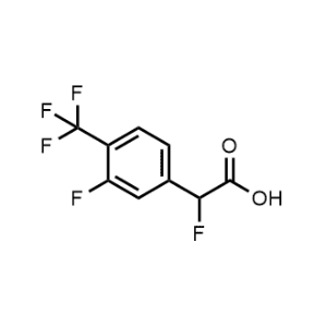 2-Fluoro-2-(3-fluoro-4-(trifluoromethyl)phenyl)acetic acid|CS-1361136