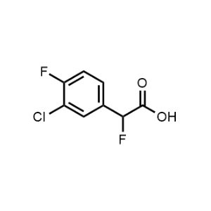 2-(3-Chloro-4-fluorophenyl)-2-fluoroacetic acid|CS-1361138