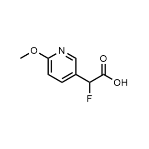 2-Fluoro-2-(6-methoxypyridin-3-yl)acetic acid|CS-1361141