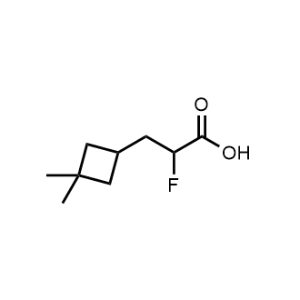 3-(3,3-Dimethylcyclobutyl)-2-fluoropropanoic acid|CS-1361144