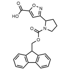 3-(1-(((9H-Fluoren-9-yl)methoxy)carbonyl)pyrrolidin-2-yl)isoxazole-5-carboxylic acid|CS-1361209