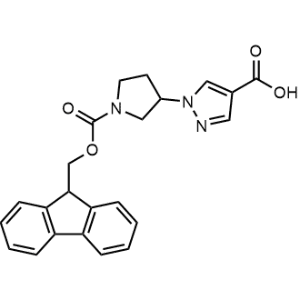 1-(1-(((9H-Fluoren-9-yl)methoxy)carbonyl)pyrrolidin-3-yl)-1H-pyrazole-4-carboxylic acid|CS-1361211