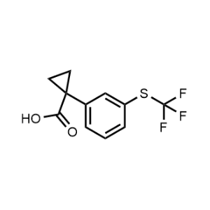 1-(3-((Trifluoromethyl)thio)phenyl)cyclopropane-1-carboxylic acid|CS-1361279