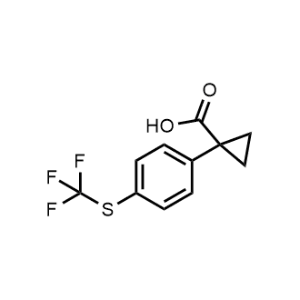1-(4-((Trifluoromethyl)thio)phenyl)cyclopropane-1-carboxylic acid|CS-1361292