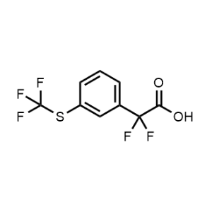 2,2-Difluoro-2-(3-((trifluoromethyl)thio)phenyl)acetic acid|CS-1361293