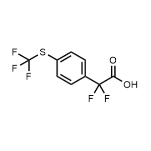 2,2-Difluoro-2-(4-((trifluoromethyl)thio)phenyl)acetic acid|CS-1361294