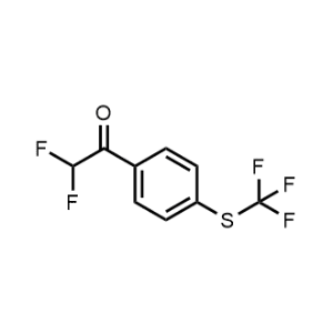 2,2-Difluoro-1-(4-((trifluoromethyl)thio)phenyl)ethan-1-one|CS-1361298
