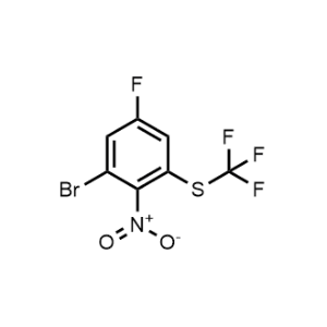 (3-Bromo-5-fluoro-2-nitrophenyl)(trifluoromethyl)sulfane|CS-1361306