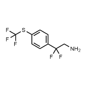 2,2-Difluoro-2-(4-((trifluoromethyl)thio)phenyl)ethan-1-amine|CS-1361310
