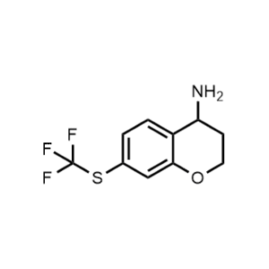 7-((Trifluoromethyl)thio)chroman-4-amine|CS-1361311