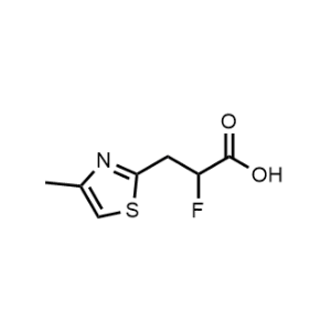 2-Fluoro-3-(4-methylthiazol-2-yl)propanoic acid|CS-1361599