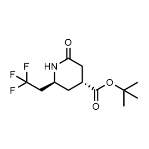 rel-tert-Butyl (4R,6S)-2-oxo-6-(2,2,2-trifluoroethyl)piperidine-4-carboxylate|CS-1361662