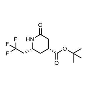rel-tert-Butyl (4R,6R)-2-oxo-6-(2,2,2-trifluoroethyl)piperidine-4-carboxylate|CS-1361664