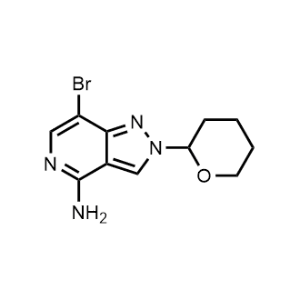 7-Bromo-2-(tetrahydro-2H-pyran-2-yl)-2H-pyrazolo[4,3-c]pyridin-4-amine|CS-1361739