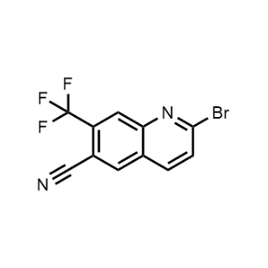 2-Bromo-7-(trifluoromethyl)quinoline-6-carbonitrile|CS-1361992