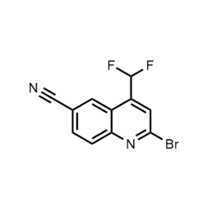 2-Bromo-4-(difluoromethyl)quinoline-6-carbonitrile|CS-1361995